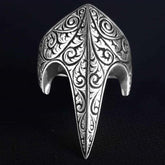 engraved zihgir men's silver thumb ring (1)